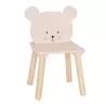 krzesełko dziecięce drewniane miś