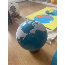 szorstki globus Montessori wody i lądy
