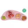 Silikonowy talerz dla niemowląt i dzieci Tiny Tapas Koo-di - Powder Pink