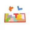 Tooky Toy Układanka Klocki Tetris 10 Poziomów Trudności 22 el.