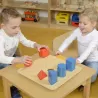MASTERKIDZ Tablica Edukacyjna Nauka Kształtów Układanka Montessori