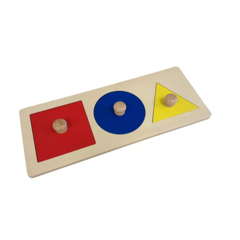 Moyo Montessori | Zestaw puzzli - kwadrat - koło - trójkąt NEJ0619_O013
