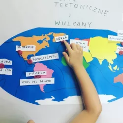 mapa świata ogromna- 135 X 200 CM - mata Montessori zmywalna